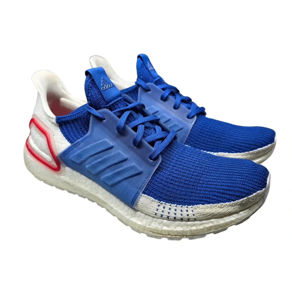 Adidas UltraBoost 19 Blue White Red EF1340 Mens Running Shoes Size 11.5